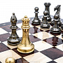 Подарочные шахматы с металлическими фигурами "Стаунтон" 48х48 см , фотография 9. Интернет-магазин ЛАВКА ПОДАРКОВ