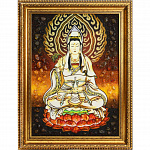 Янтарная картина «Будда» 