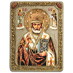 Икона "Святой Николай Мирликийский" 15х20 см