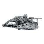 201281-тонир Ол.миниатюра Серия ВОВ"Пулеметчик с ДП"арт.750