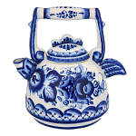  Гжель Чайник заварочный "Курочка" Авт.работа