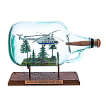 0048547 Модель в БУТЫЛКЕ "ВЕРТОЛЕТ МИ-8" 