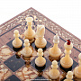 Шахматы с инкрустацией и фигурами из янтаря "Арабески-Тина" 56х56 см, фотография 4. Интернет-магазин ЛАВКА ПОДАРКОВ