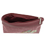 Косметичка "Летний сад". Бордовая с вышивкой, фотография 4. Интернет-магазин ЛАВКА ПОДАРКОВ