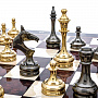 Современные подарочные шахматы с металлическими фигурами 48х48 см , фотография 8. Интернет-магазин ЛАВКА ПОДАРКОВ