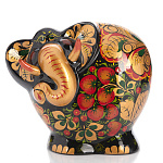 0059754 Хохлома Сувенир КОПИЛКА "СЛОН" керамика 13*13,5*7СМ  