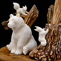 Подставка под ручку со скульптурой из рога лося и кости мамонта "Медведь", фотография 7. Интернет-магазин ЛАВКА ПОДАРКОВ