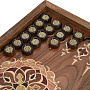 Нарды-шашки деревянные маркетри "Самарканд" 49х25 см, фотография 4. Интернет-магазин ЛАВКА ПОДАРКОВ