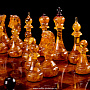 Шахматный ларец с фигурами из янтаря "Старый замок", фотография 3. Интернет-магазин ЛАВКА ПОДАРКОВ