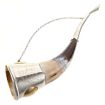 0029909/АА/34см РОГ ДЛЯ ВИНА  из Рога быка малый 34*8см