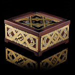 0016213 Златоуст ШКАТУЛКА ДЛА ЧАЯ позолота, в П/У