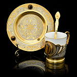 206492 Златоуст Кофейная пара  Тигровый глаз,1092