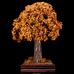 Денежное дерево из янтаря "Шаровидная крона"
