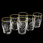 /22271-4319 Набор стаканов д.напитка отв.зол, 200 г, 1000/11 - метелица,куст,мат.