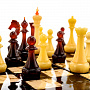 Шахматы деревянные "Ночь" с янтарными фигурами, фотография 6. Интернет-магазин ЛАВКА ПОДАРКОВ
