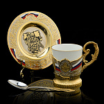 201874 Златоуст Кофейная пара "БОЕЦ" 