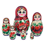 Матрешка Семеновская "Россиянка" 6 мест