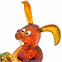 Статуэтка из янтаря "Кролик с морковкой", фотография 5. Интернет-магазин ЛАВКА ПОДАРКОВ