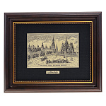 /17*22 Офорт черно-белый "Старая Москва. Храм Василия Блаженного" 