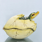 0025704 Традиции ФАБЕРЖЕ Сувенир-ШКАТУЛКА "КРОКОДИЛЬЧИК" В14-03