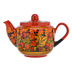 Чайник заварочный 0,7 л "Клубника". Хохлома