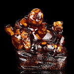 0057482-НП Изделия из янтаря СТАТУЭТКА  ХОТЕЙ  15*12*15см