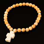  Бивень мамонта ЧЕТКИ  С КРЕСТОМ