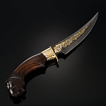 0016866/асс Златоуст Оружие сувенирное НОЖ "Султан"(дамаск,резн.рук., ножны-кожа)NRG-0255/56 