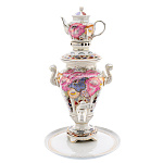 -2,8л-Нб Фарфор Кисловодск САМОВАР электрический  2,8л  наб. 3пр.