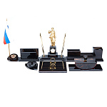 0057980  Обсидиан НАБОР ОФИСНЫЙ ФЕМИДА  бронза с 2-мя ручками