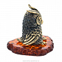 Статуэтка с янтарем "Сова Гермес", фотография 5. Интернет-магазин ЛАВКА ПОДАРКОВ