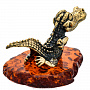 Статуэтка с янтарем "Крокодил", фотография 6. Интернет-магазин ЛАВКА ПОДАРКОВ