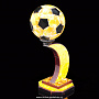  Янтарная композиция "Футбольный мяч", фотография 2. Интернет-магазин ЛАВКА ПОДАРКОВ