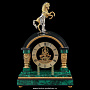 Часы каминные из малахита и бронзы с позолотой "Конь", фотография 1. Интернет-магазин ЛАВКА ПОДАРКОВ