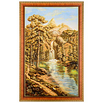 Картина янтарная "Водопад" 50х30 см