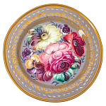 203106 Поднос с авторской росписью D=17 см А1813