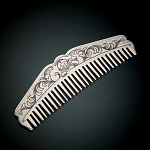 /50310001Д05-16,91 Серебро 925 расческа "Дед Мороз"