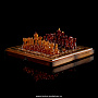 Шахматы деревянные с фигурами из янтаря, фотография 1. Интернет-магазин ЛАВКА ПОДАРКОВ