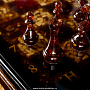Шахматы в ларце с инкрустацией из янтаря и янтарными фигурами, фотография 12. Интернет-магазин ЛАВКА ПОДАРКОВ