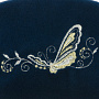 Косметичка "Бабочка". Темно-синяя с вышивкой, фотография 3. Интернет-магазин ЛАВКА ПОДАРКОВ