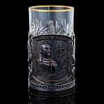  Златоуст Подстаканник "Дзержинский"бронза, серебрение, со стаканом. в П/У