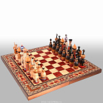 0027470 Сувенир ШАХМАТЫ дорожные "Династия" доска 49*49 фигуры 8,5-16см 