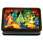 200916 Лаковая миниатюра Шкатулка "Хозяйка медной горы" 12*08 см,60,0