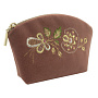 Косметичка "Заря". Темно-розовая с вышивкой, фотография 1. Интернет-магазин ЛАВКА ПОДАРКОВ
