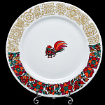 0040023/80.86070.00.1 ЛФЗ ТАРЕЛКА мелкая 215мм Европейская-2 "Красный1" ТН