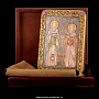 Икона подарочная "Св. Киприан и Иустина Антиохийские", фотография 2. Интернет-магазин ЛАВКА ПОДАРКОВ