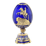 РС-0933-11 Традиции ФАБЕРЖЕ Сувенир ЯЙЦО пасх.мал. "МЕДНЫЙ ВСАДНИК"