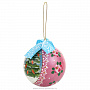 Новогодний елочный шар с росписью "Кролик", фотография 2. Интернет-магазин ЛАВКА ПОДАРКОВ
