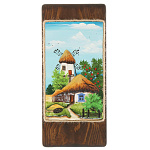 /1002 ПАННО настенное 14*31см (керамика, дерево)