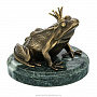Бронзовая статуэтка "Лягушка-царевна", фотография 1. Интернет-магазин ЛАВКА ПОДАРКОВ